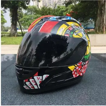 

Motorcycle helmet malushun engine full sports car full set helmet summer personality autobike helmet 44