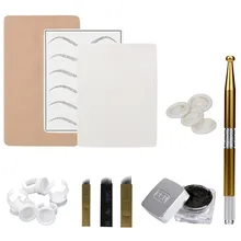 Тату набор ручка для микроблейдинга Перманентный макияж наборы 3D макияж бровей Тату иглы ручка пигмент комплект татуировки и боди-арт дропшиппинг