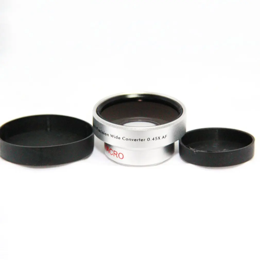 

High Resolution Camera Camcorder Lenses 30mm/30.5mm 0.45x WIDE Angle + Macro Conversion LENS 30 0.45 Silver Color