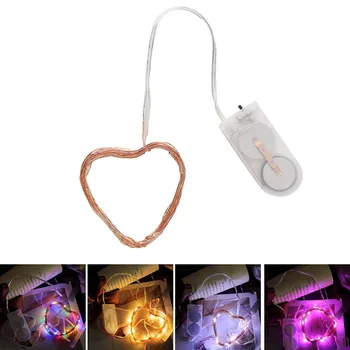 

3 M 30led Button Cell Copper Wire Decorative String Lights Christmas Day Baby's Breath Decoration Copper Color Line