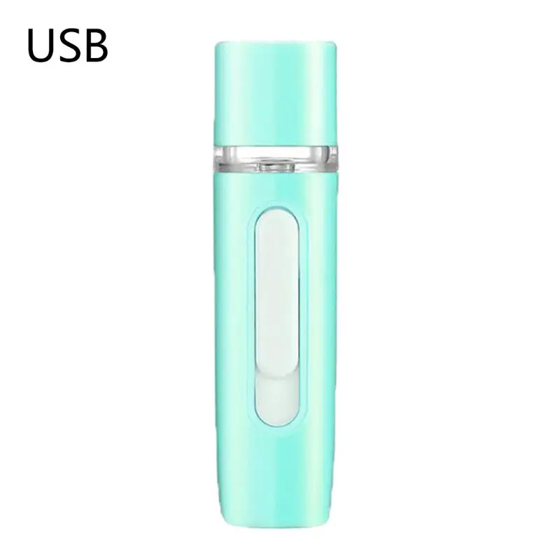 Косметический распылитель, счетчик воды, зарядка через usb, нано-распылитель, паровой прибор для увлажнения лица - Цвет: Green