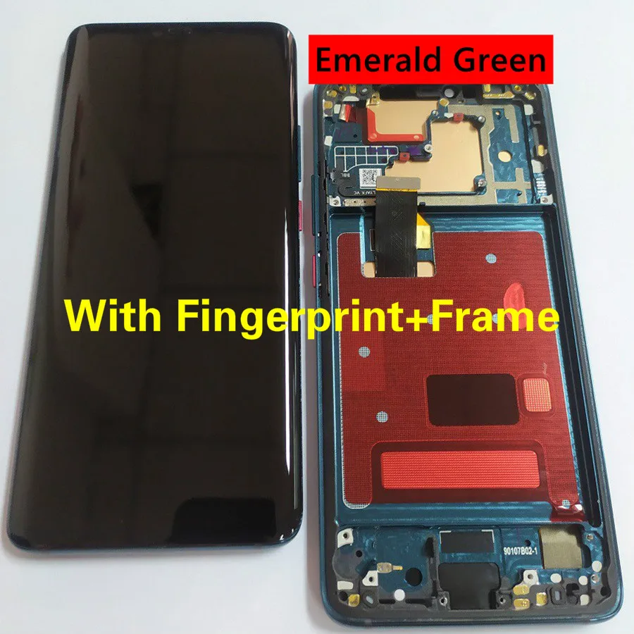 Green With Frame AMOLED дисплей для huawei mate 20 Pro ЖК-экран с рамкой+ отпечаток пальца для huawei mate 20 Pro ЖК-экран mate 20 PRO ЖК - Цвет: Green With Frame
