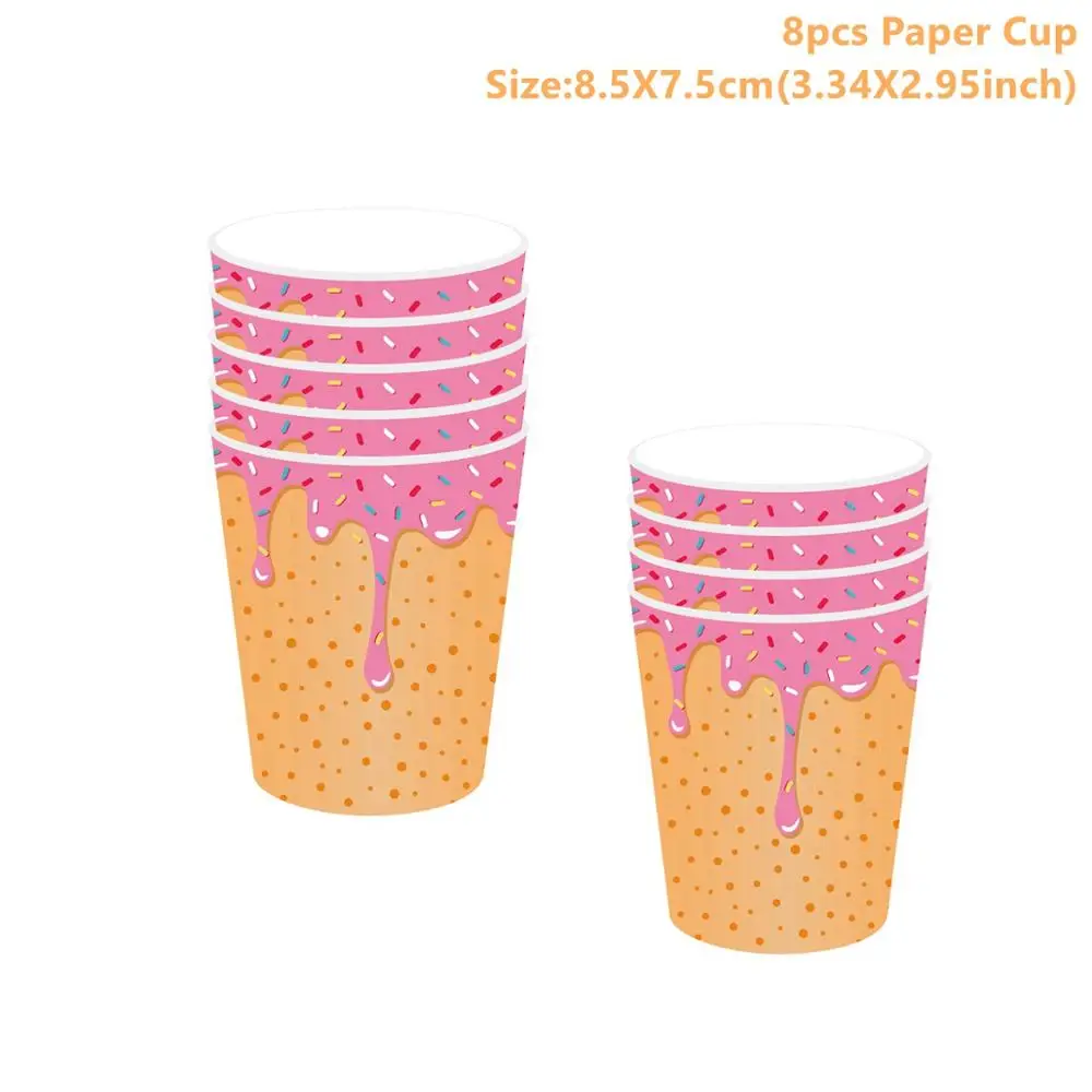 Donut Cups Taoup 10 шт. полимерный кремовый десерт искусственный пончик поддельная еда реквизит Конфеты Пончик декор для телефона с днем рождения Декор для дома - Цвет: Donut Cups