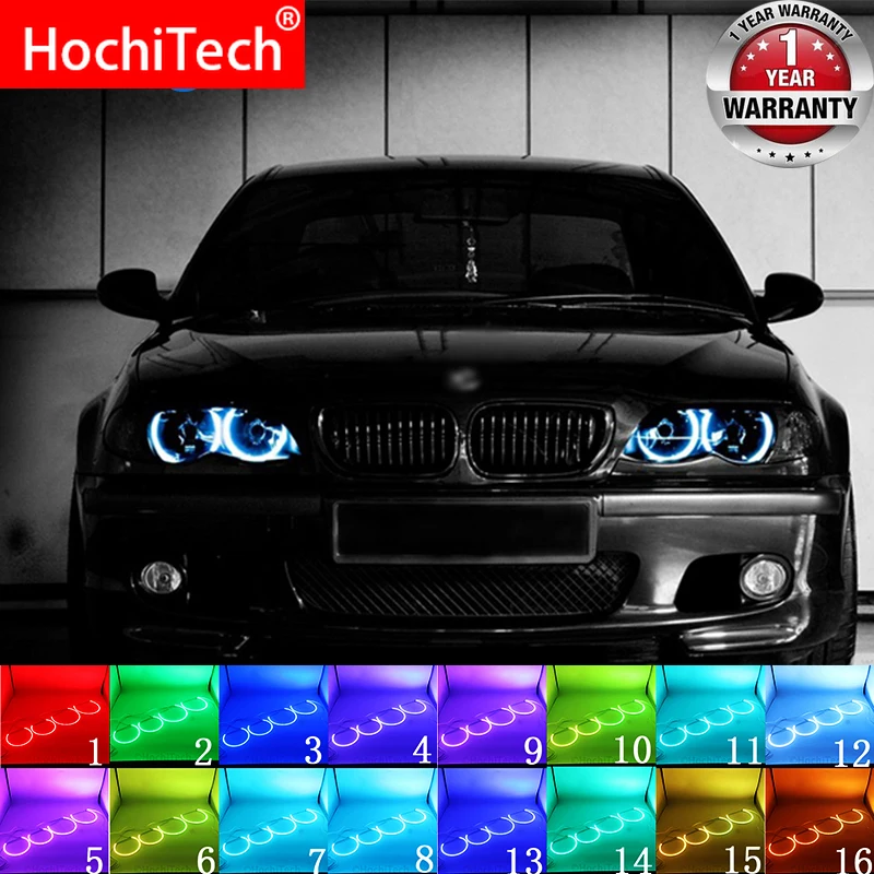 Для BMW 3 серии E46 седан подтяжка лица 2001 05 аксессуары Фара многоцветный