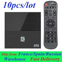 10 шт./партия A95x F2 Android tv Box Smart Box Android 9,0 tv BOX 4 ГБ/32 ГБ 4 ГБ/64 Гб Amlogic S905X2 телеприставка медиаплеер