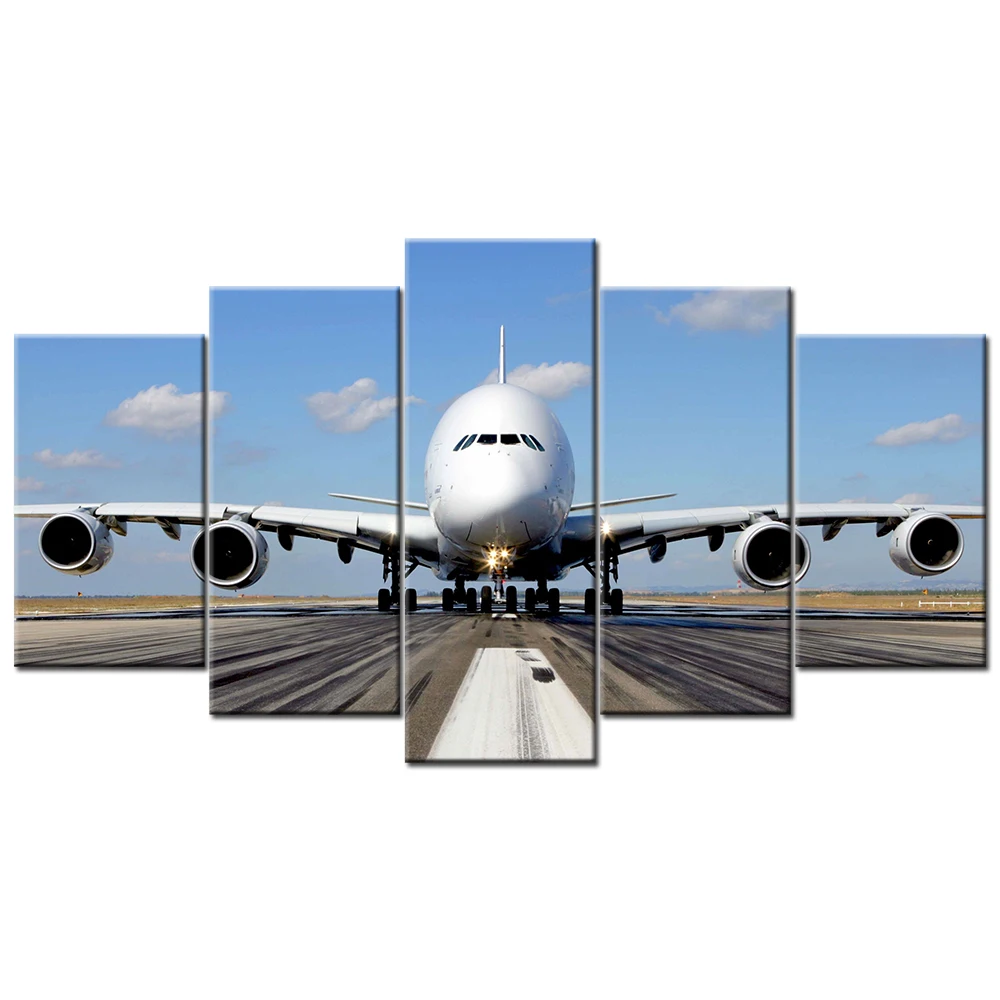 Airbus A380 плакат авиалайнер 5 шт. современные картины на холсте стены искусства
