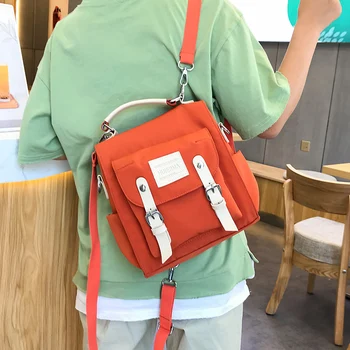 

Anti-theft Backpack Women Waterproof Nylon Backpack Harajuku Style Letter Print School bags Laptop Travelbag Mochilas Mujer 2020