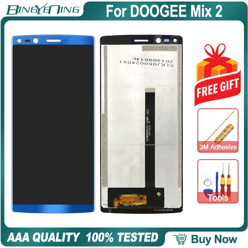 Для DOOGEE Mix 2 lcd и сенсорный экран дигитайзер с рамкой дисплей экран Модуль Ремонт Замена аксессуары Mix2