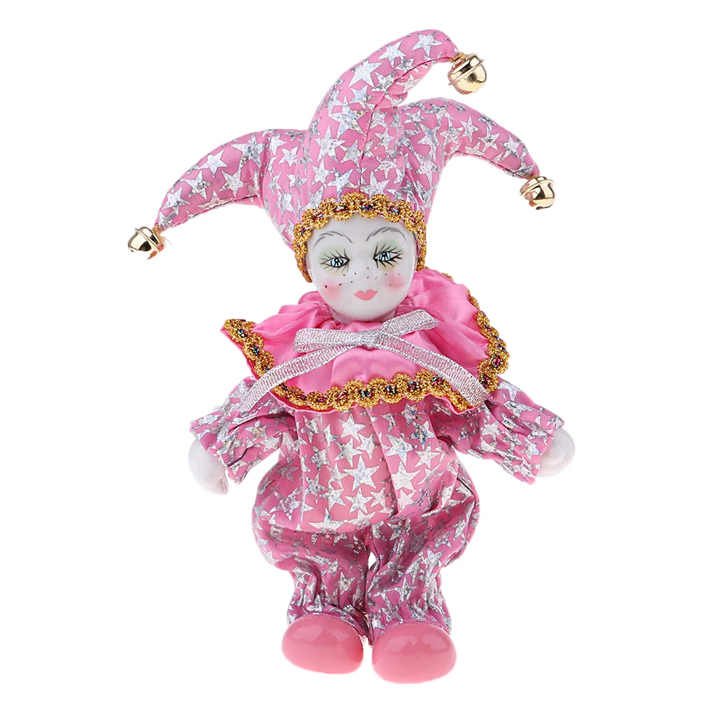 6inch Porcelain Dolls Italian Eros Triangel Dolls Model for Home Decoration Sky Pink