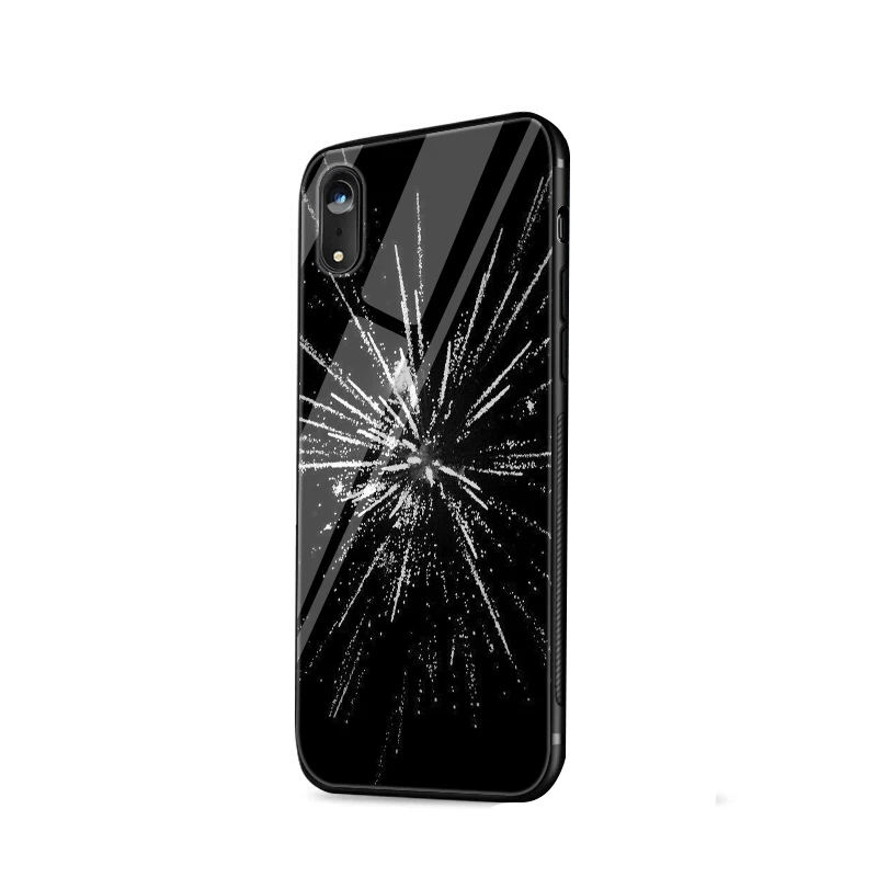 G2 Стеклянный чехол для телефона чехол для iPhone 5 5S SE 6 6s 7 8 Plus X XS XR Max защитный чехол фейерверк красивый - Цвет: G2