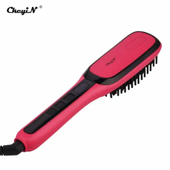 

LCD Smooth Hair Brush With Handle Fast Heating Magic Anti static Hairbrush Massage Comb Smooth Hair Comb Styling Tools