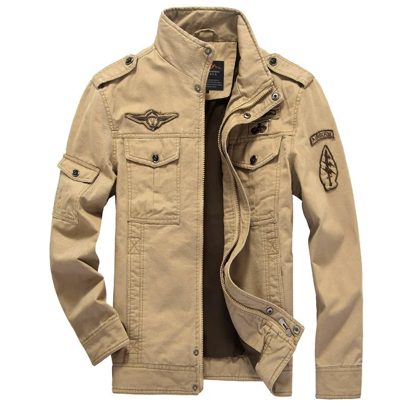 

Men Jacket Casual Special Forces Military Uniform Large Size Flight Suit Outdoor Sports Workwear Coat