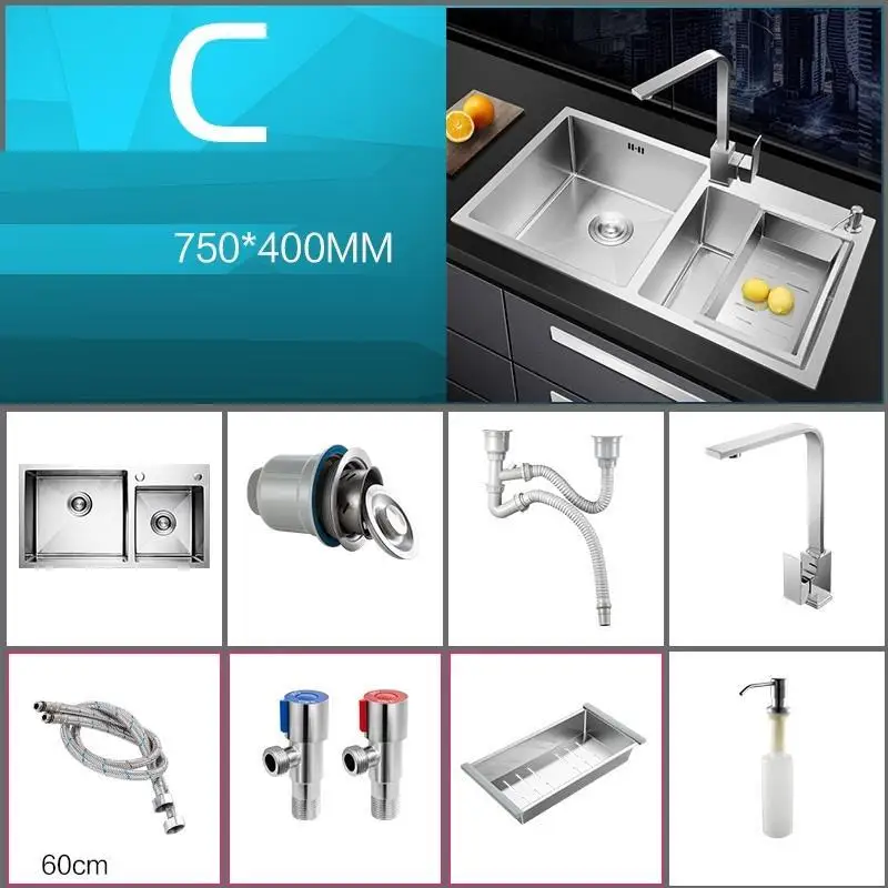 Lavello Cucina Acero inoxible Zlewozmywak кран Spoelbak кухня Pia Cozinha Lavabo De Cocina Fregadero раковина для мытья посуды - Цвет: Number 4
