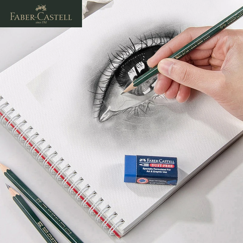 Graphite Pencil Black Faber Castell  Drawing Pencils Faber Castell - 1pc  9000 Art - Aliexpress