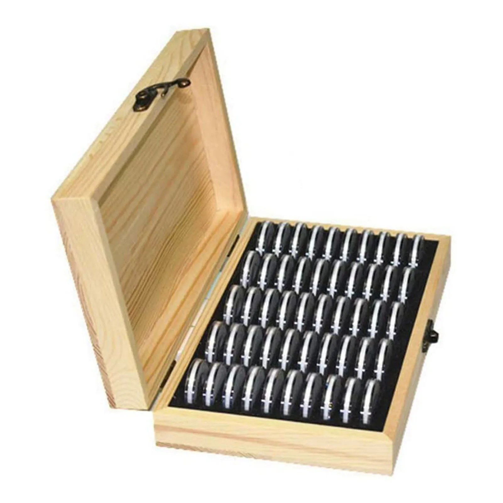 50/100PCS coin box With Adjustable universal Pad Coin Container 18/21/25/27/ 30mm #W0