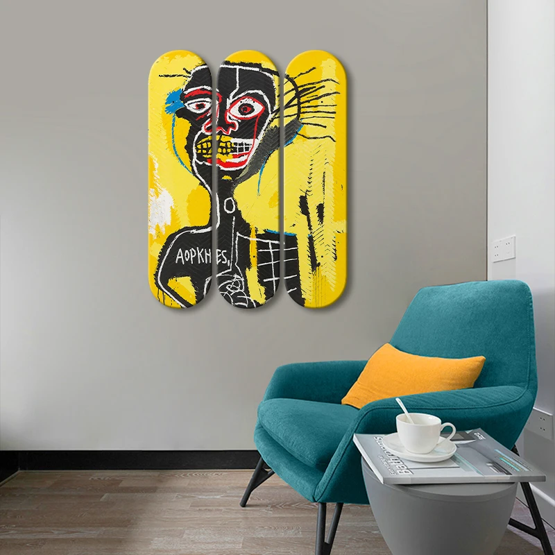 Скейтборд Basquiat кабаза настенное искусство граффити скейтборд Настенная роспись