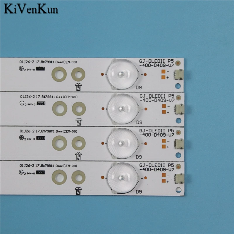 LED 백라이트 스트립, 필립스 40PFH5300/88 40PFH4319/88 40PFH5500/88 바, GJ-DLEDII P5-400-D409-V7 밴드 눈금자 2K15-D2P5-395