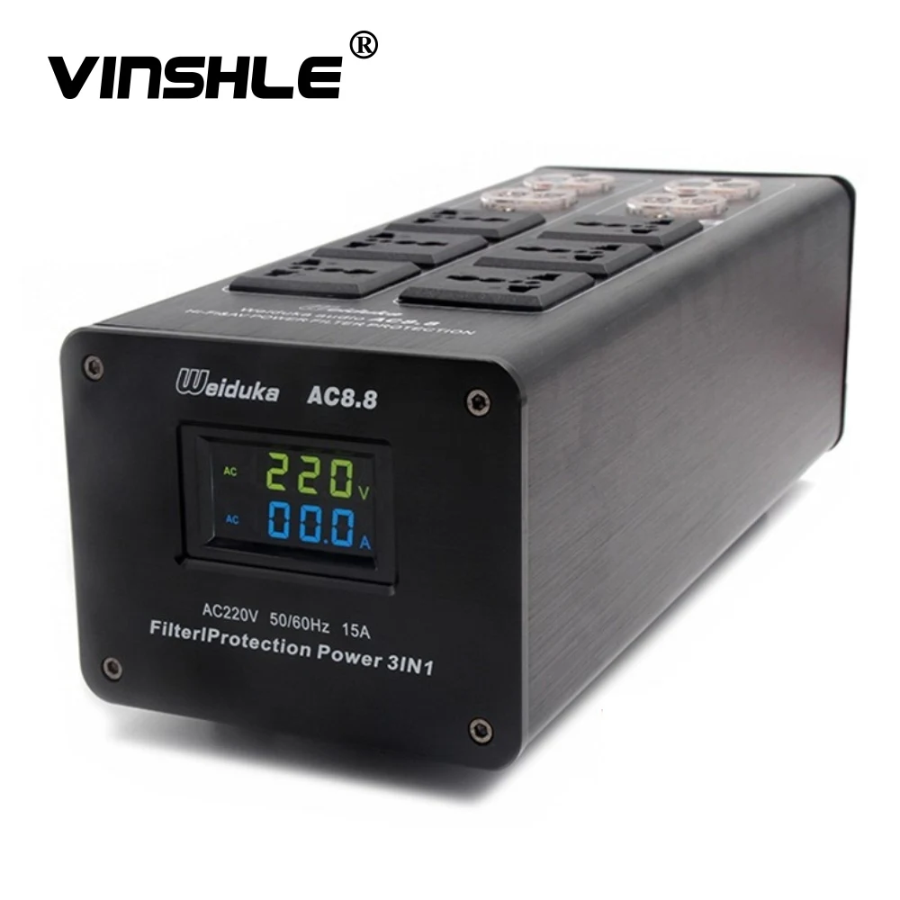 Weiduka AC8.8 3000 Вт 15A Расширенный аудио очиститель питания фильтр переменного тока розетка