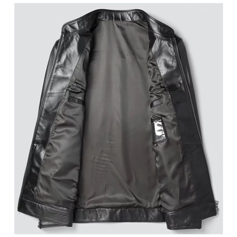 Pudi MT112 новые модные мужские куртки Короткая натуральная овечья кожа куртка и пальто весенняя и осенняя Повседневная Верхняя одежда