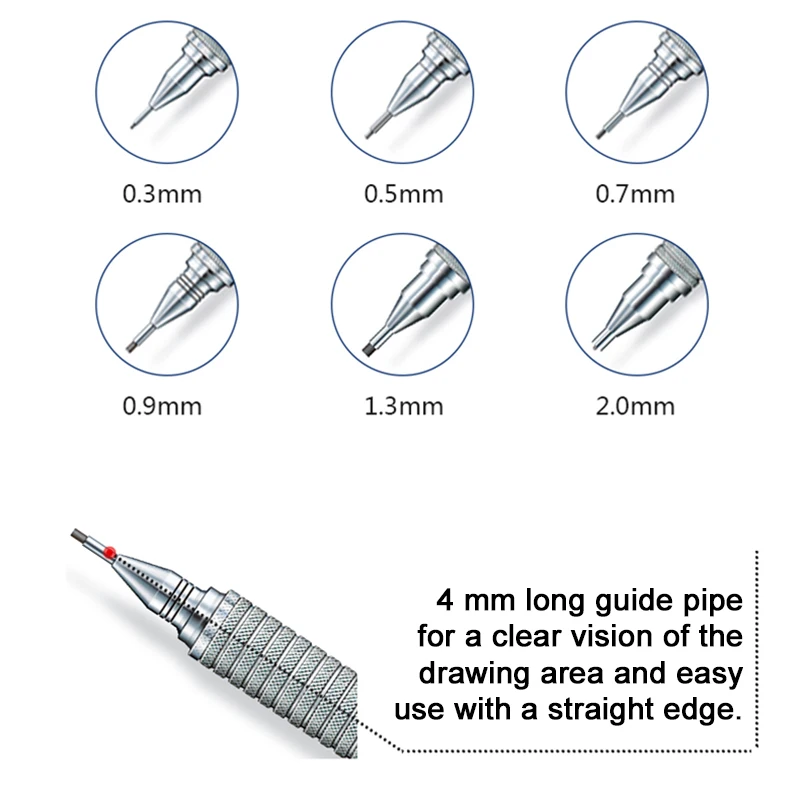 Немецкий STAEDTLER 925 25 металлический механический карандаш 1,3 мм Серебряный Профессиональный чертёжный карандаш 2,0 мм архитектурный дизайн канцелярские принадлежности