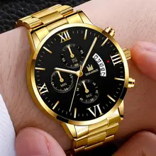 Модные мужские часы Топ бренд класса люкс кварцевые часы из нержавеющей стали мужские повседневные спортивные наручные часы Relogio Masculino