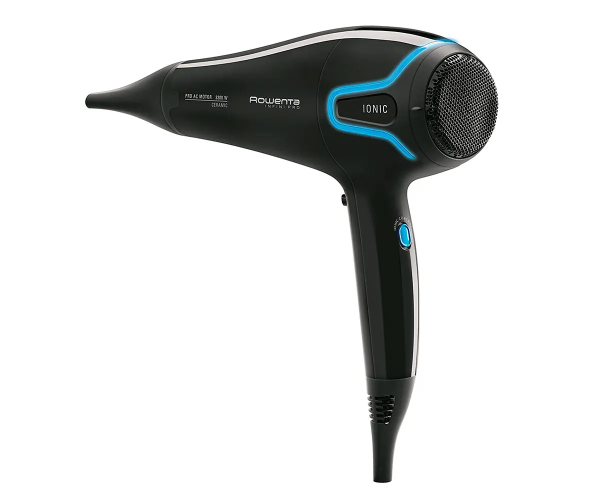 Rowenta secador de cabelo cv8730 infinita pro., secador de cabelo preto e  azul com 3 configurações de temperatura, 2200w iônico, 2 configurações de  velocidade.|Secadores de cabelo| - AliExpress