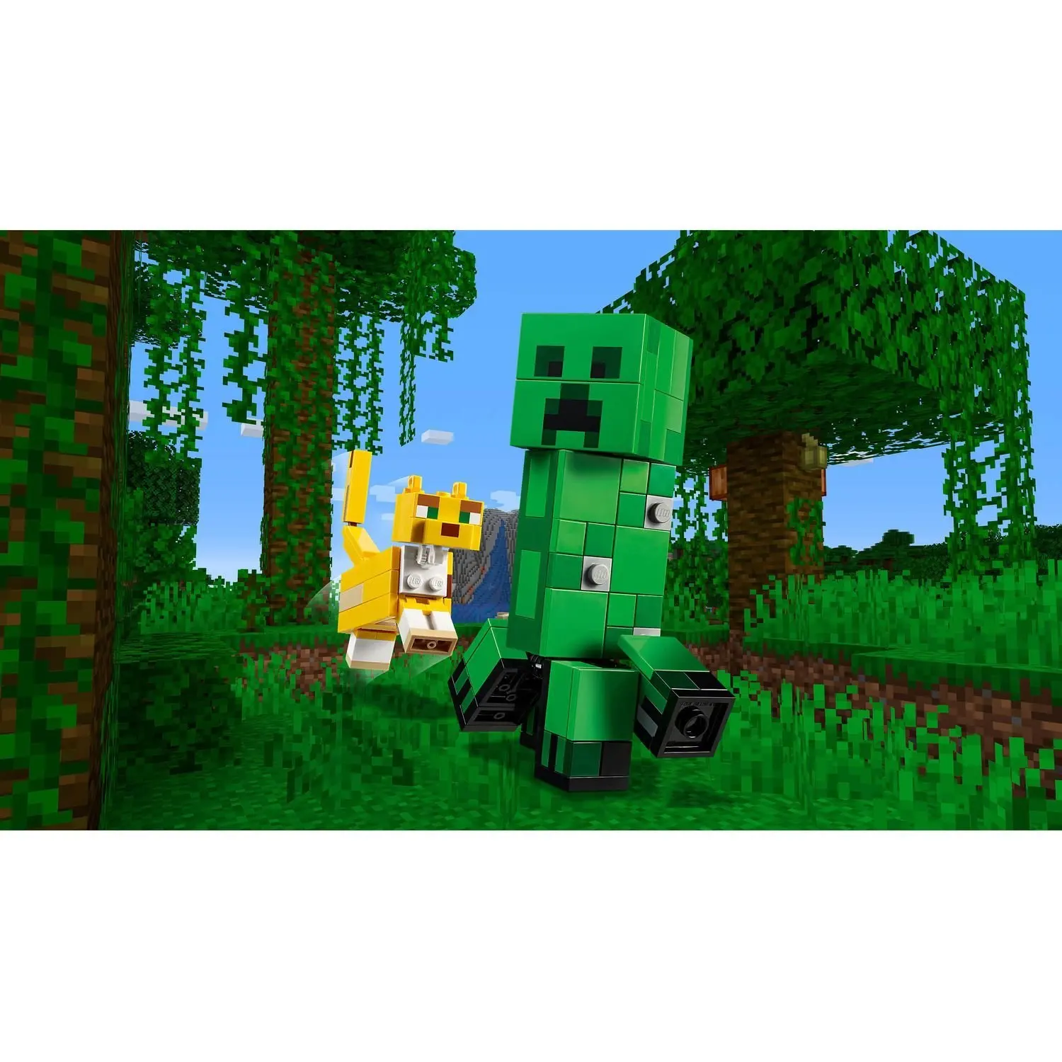 Designer Lego Lego Minecraft cryper and ocelot large 21156 Designer Lego Lego Minecraft cryper and ocelot large 21156