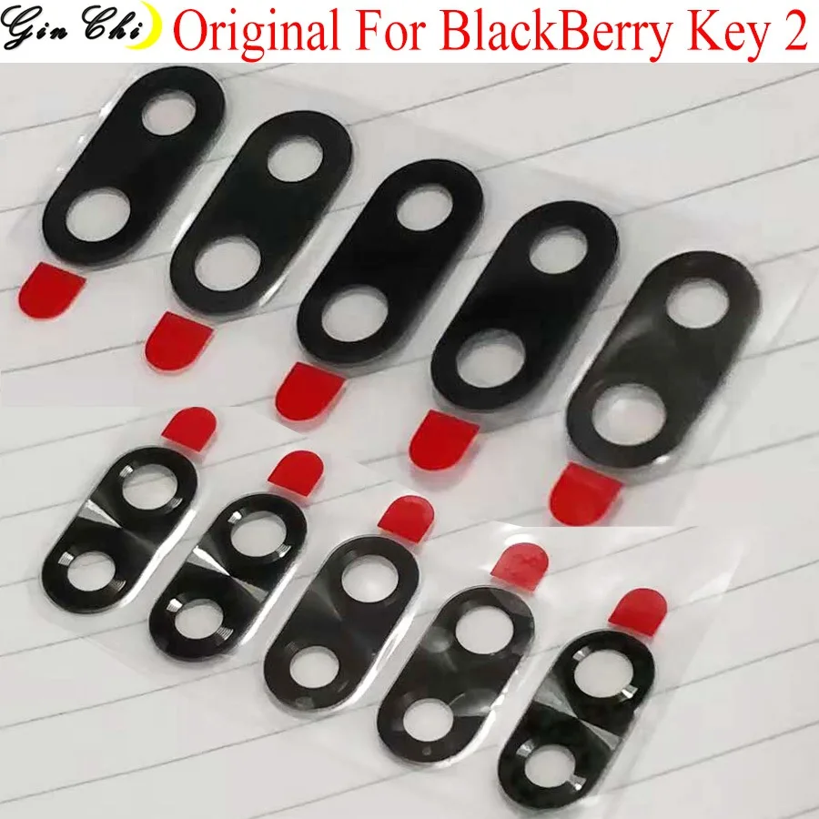 

New For BlackBerry Key2 Back Rear Camera lens glass replacement for BlackBerry Keytwo Key2 with Sticker top quality Key 2 glass