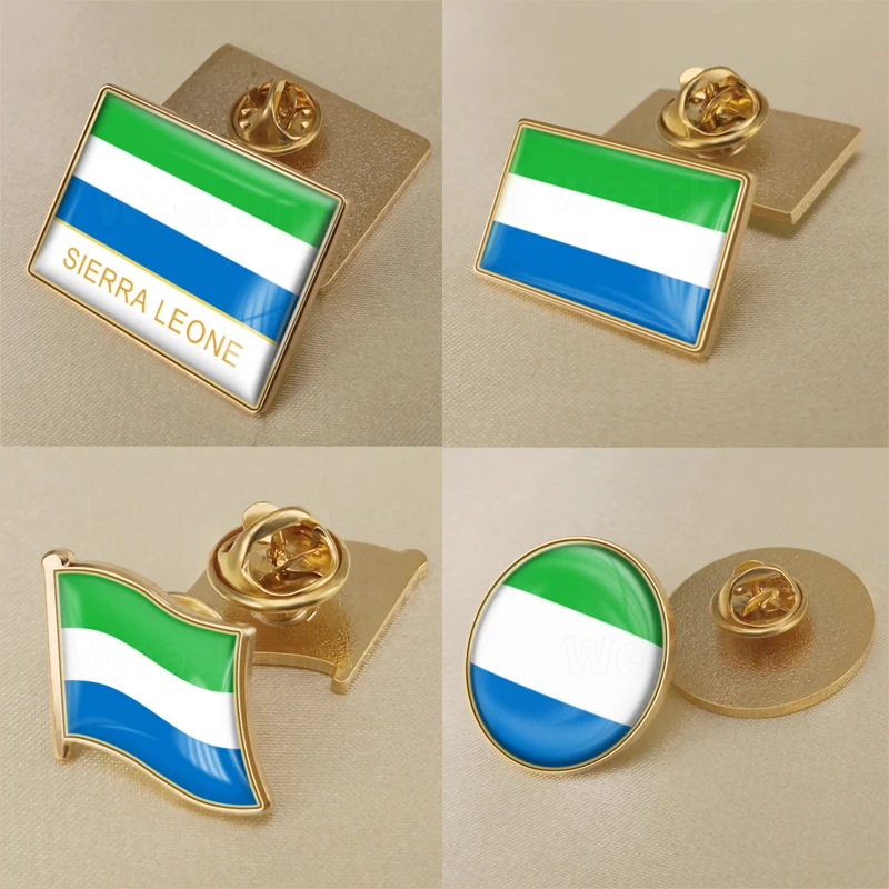 Sierra Leone Flaggenpin,Flag,Pin,Badge,Label 