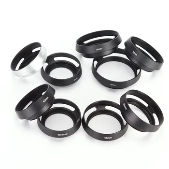 

Black Metal Camera Lens Hood For FOR Leica Canon Nikon Lens 37 39 40.5 43 46 49 52 55 58 62 67 Mm
