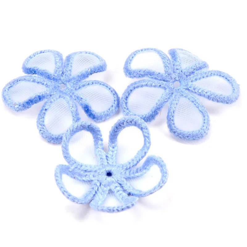 10pcs beautiful lace flower applique trim embroidered lace patches for handmade garment accessories decoration sewing DIY 35mm lace garment accessories sewing patches lace sewing supplies lace decoration lace accessories lace sewing accessories clothing accessories