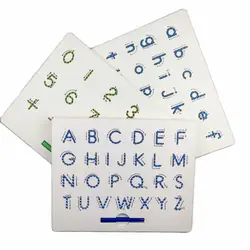 Магнитный планшет для рисования доска-планшет игрушки из бисера Магнит стилус алфавит, цифры Письма с крепящимся механизмом обучающая