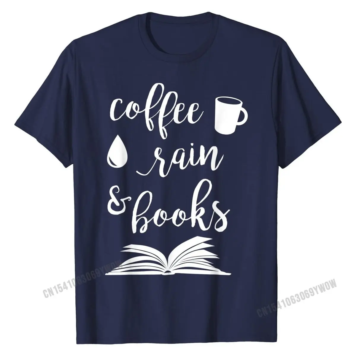 

Кофейный дождь и книги, футболка, книга, чтение, подарок, хлопковые Уникальные футболки, модный мужской топ, футболки Geek
