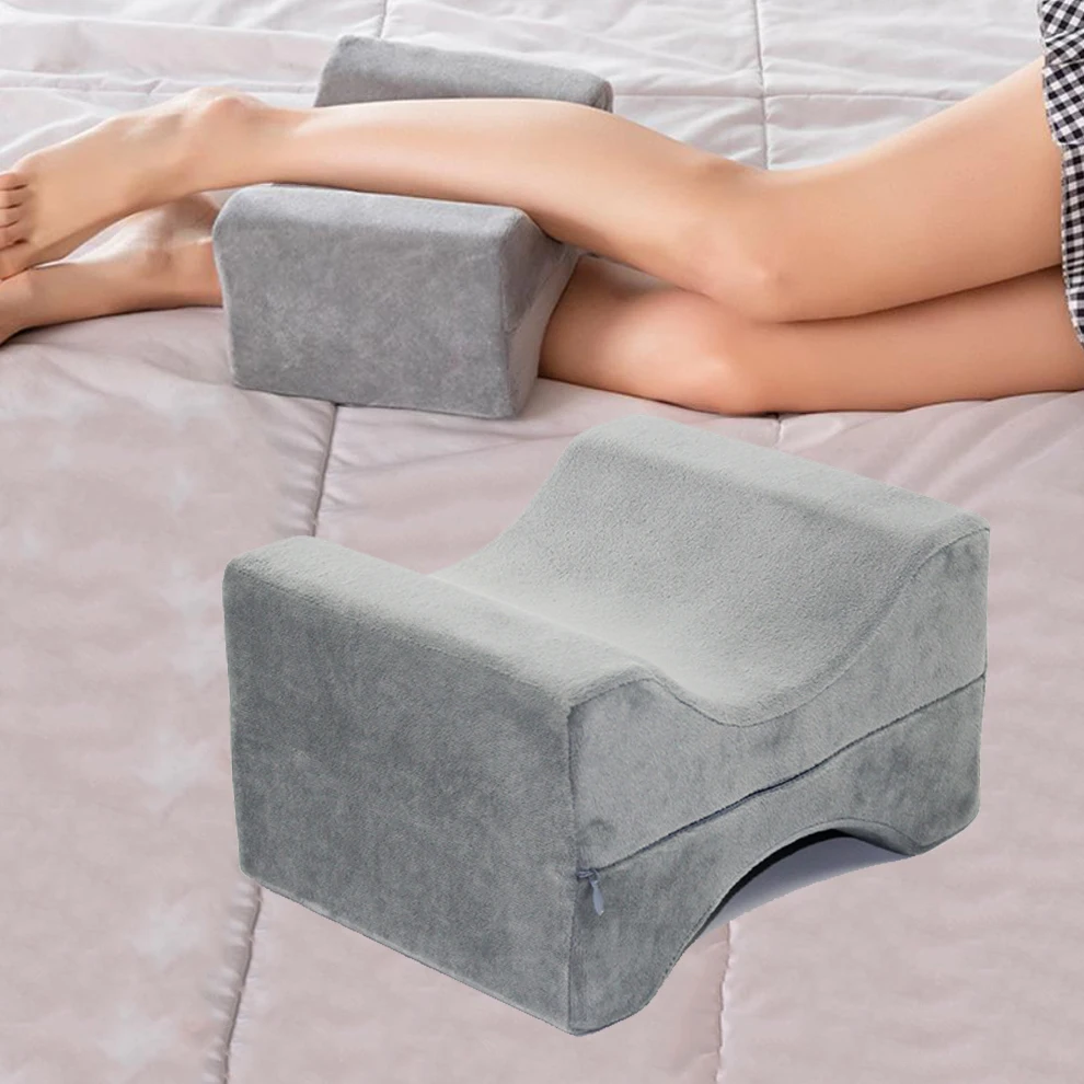 

Memory Foam Knee Pillow for Sleeping Between the Legs Cushion for Side Sleepers Align Spine Pregnancy Body Pillows Back Support