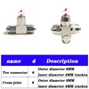 4 * 6mm Aquarium CO2 air connection valve multiple diverter CO2 system accessories air pipe stainless steel multiple diverter 2
