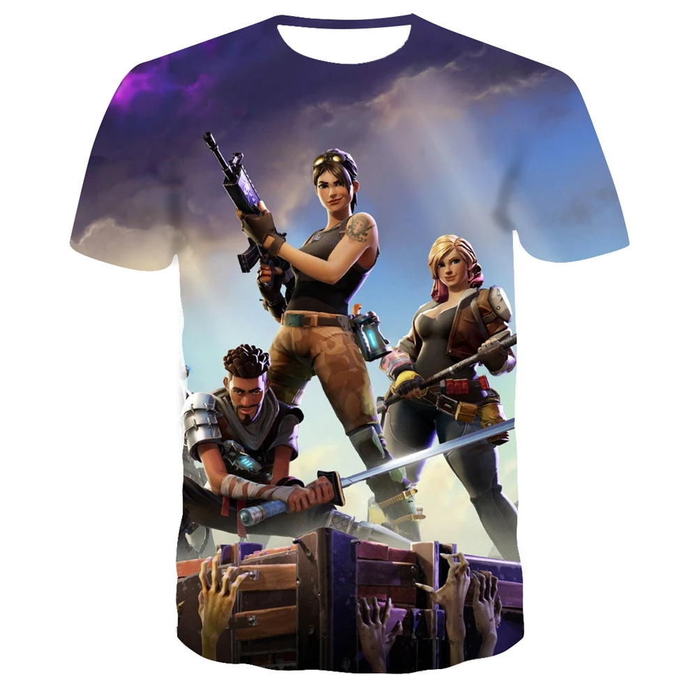 Новая летняя футболка для мужчин и женщин с героями игры Battle Royale Милая короткими