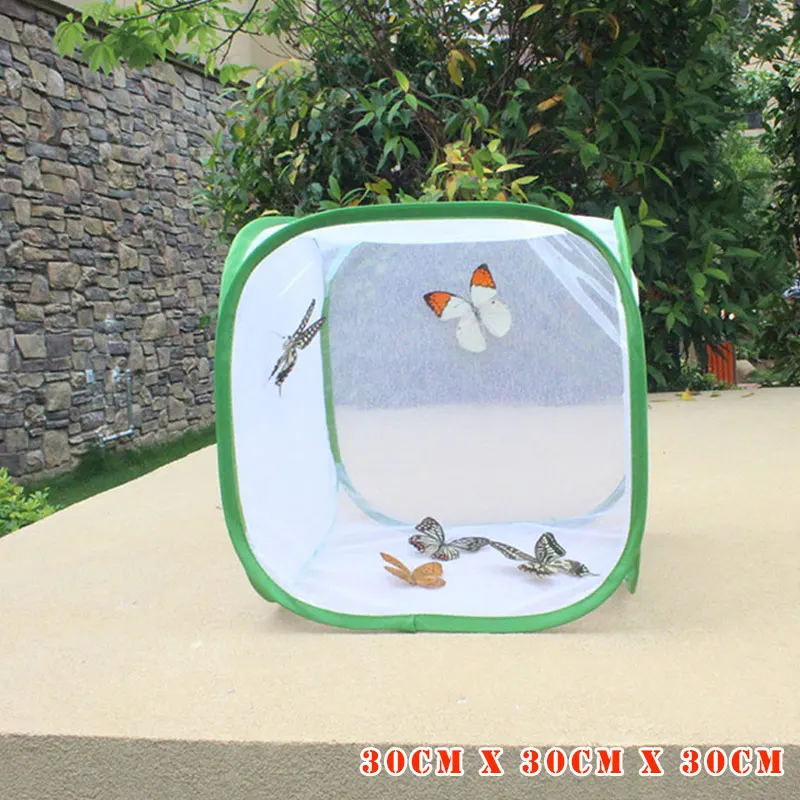 Foldable Insect Habitat Cage Seedling Plant Light Transmission Net Tent Greenhouse LBShipping