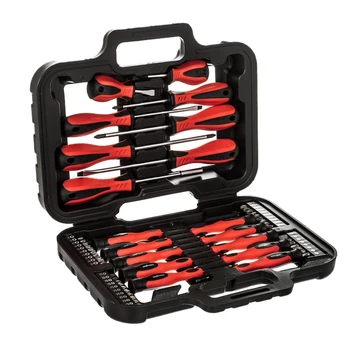 

58PC Screwdriver and Drill Set Precision Slotted Plum Tool Kit Mechanics Manual Tool Set
