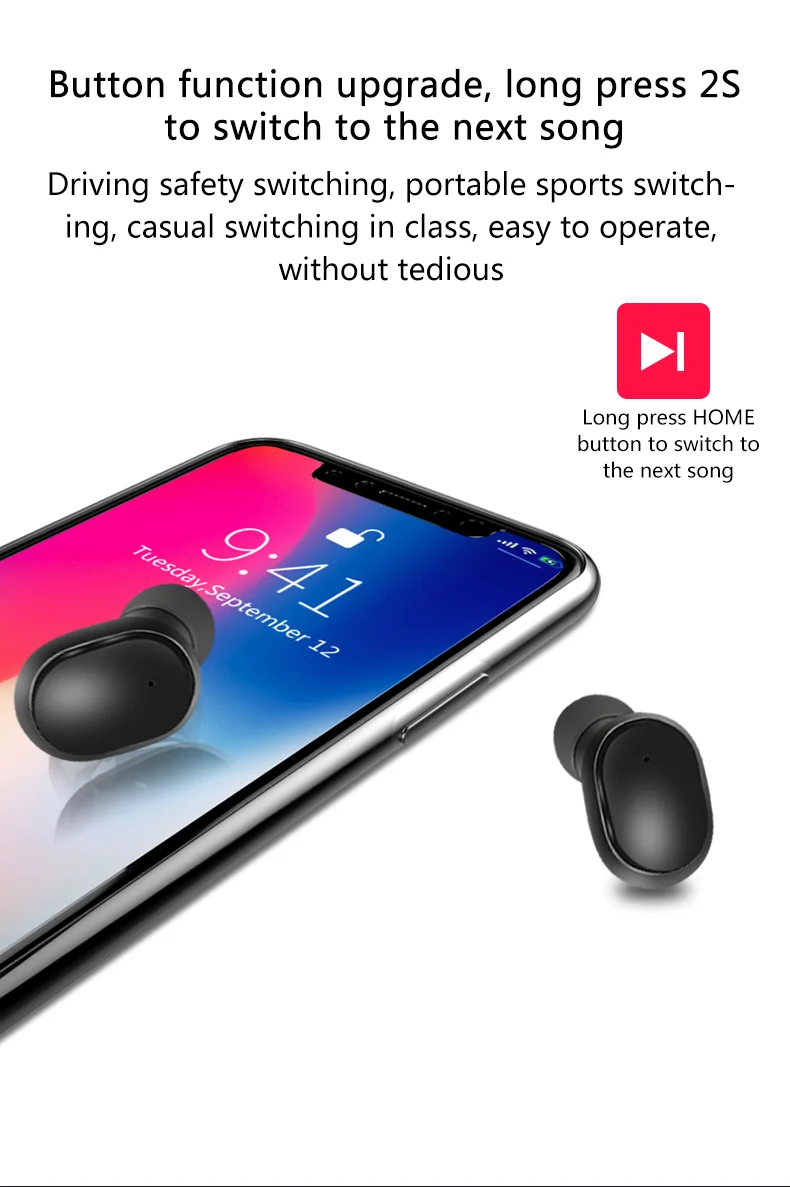 A6L TWS настоящие беспроводные Bluetooth наушники лучше, чем A6S для Airdots наушники для iPhone huawei samsung Xiaomi Redmi