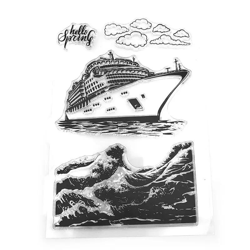 Cruise Ship Silicone Seal Stamp DIY Scrapbooking Embossing Photo Album Decor Art | Дом и сад