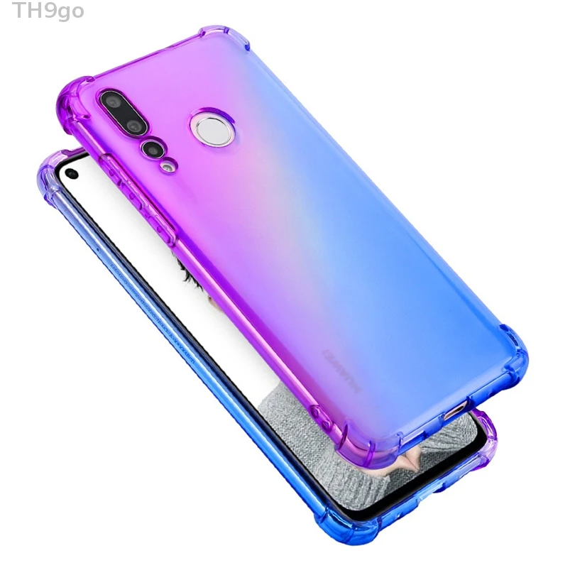 Gradient Phone Cases For Huawei Honor V20 10 Lite 9i 8C 7A Case Clear Shockproof Soft Silicone Cover 8X 8A 20i 9N Shell |