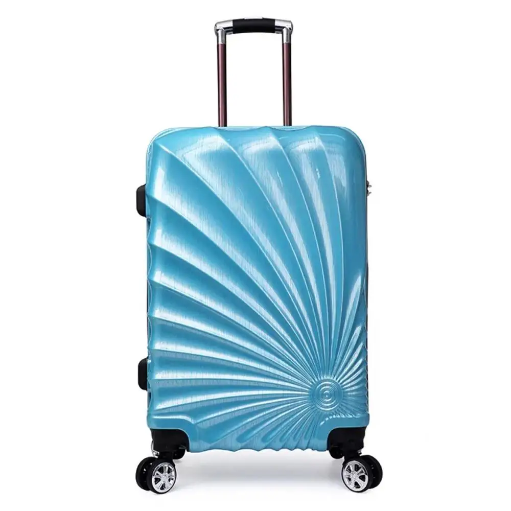 Blue 20/24 ''28 дюймов 3 шт комплект багажных сумок на колесиках Дорожный чемодан с спиннерными колесами каюта носить на чемодан для багажа на колесиках Модный чехол - Color: Blue