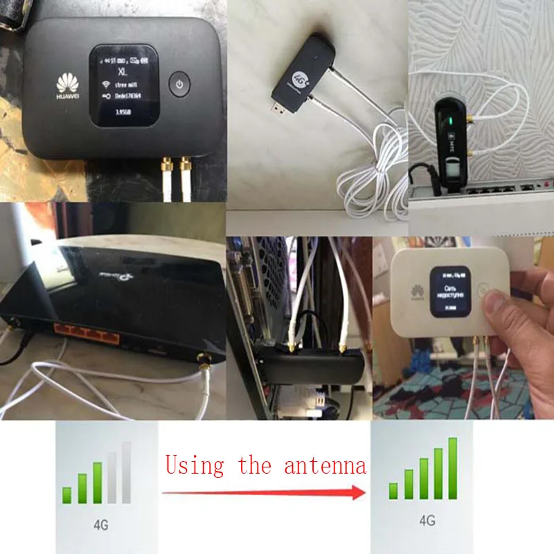3 м кабель 3G 4G LTE Антенна внешняя антенна для Hua wei ZTE роутер модем с TS9/ CRC9/ SMA