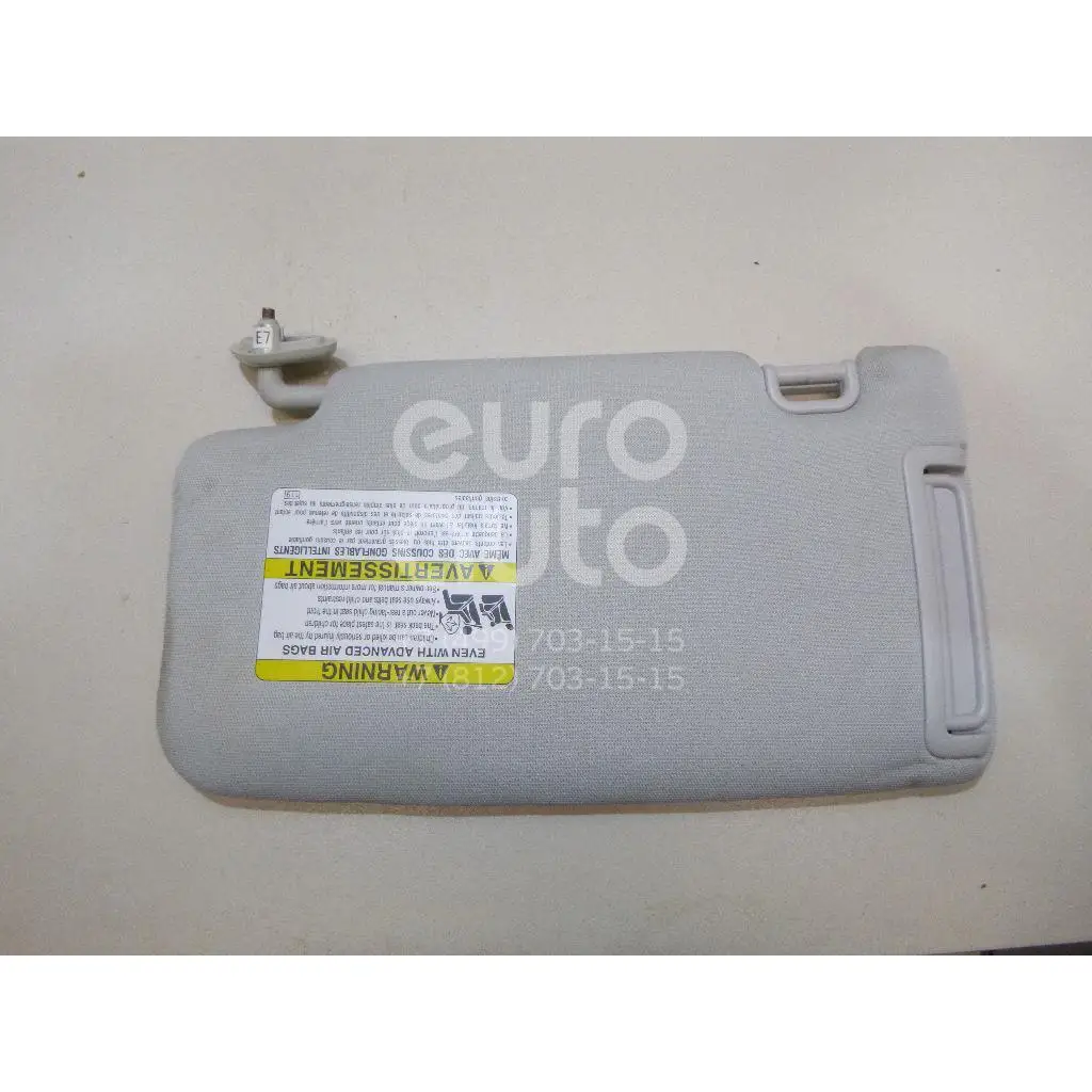 Козырек солнцезащитный(внутри), состояние – Б/У,, для Subaru Forester(S13) 92011SG040LO ПРАВЫЙ 92011SG040LO