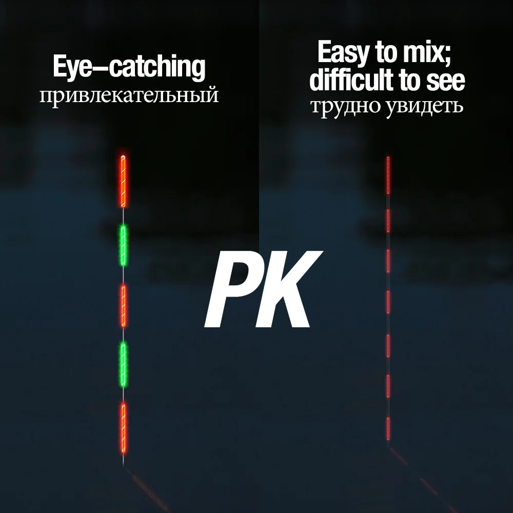DONQL нано светодиодный светящийся буй для рыбалки, смелый хвостовой буй, день и ночь, привлекательный с батареей x2, высокое качество, Аксессуары для рыбалки