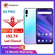 グローバルバージョン UMIDIGI A5 プロアンドロイド 9.0 オクタコアの携帯電話 6.3 'FHD + 16MP トリプルカメラ 4150mAh 4 ギガバイトの RAM 32 グラム ROM スマートフォ(China)