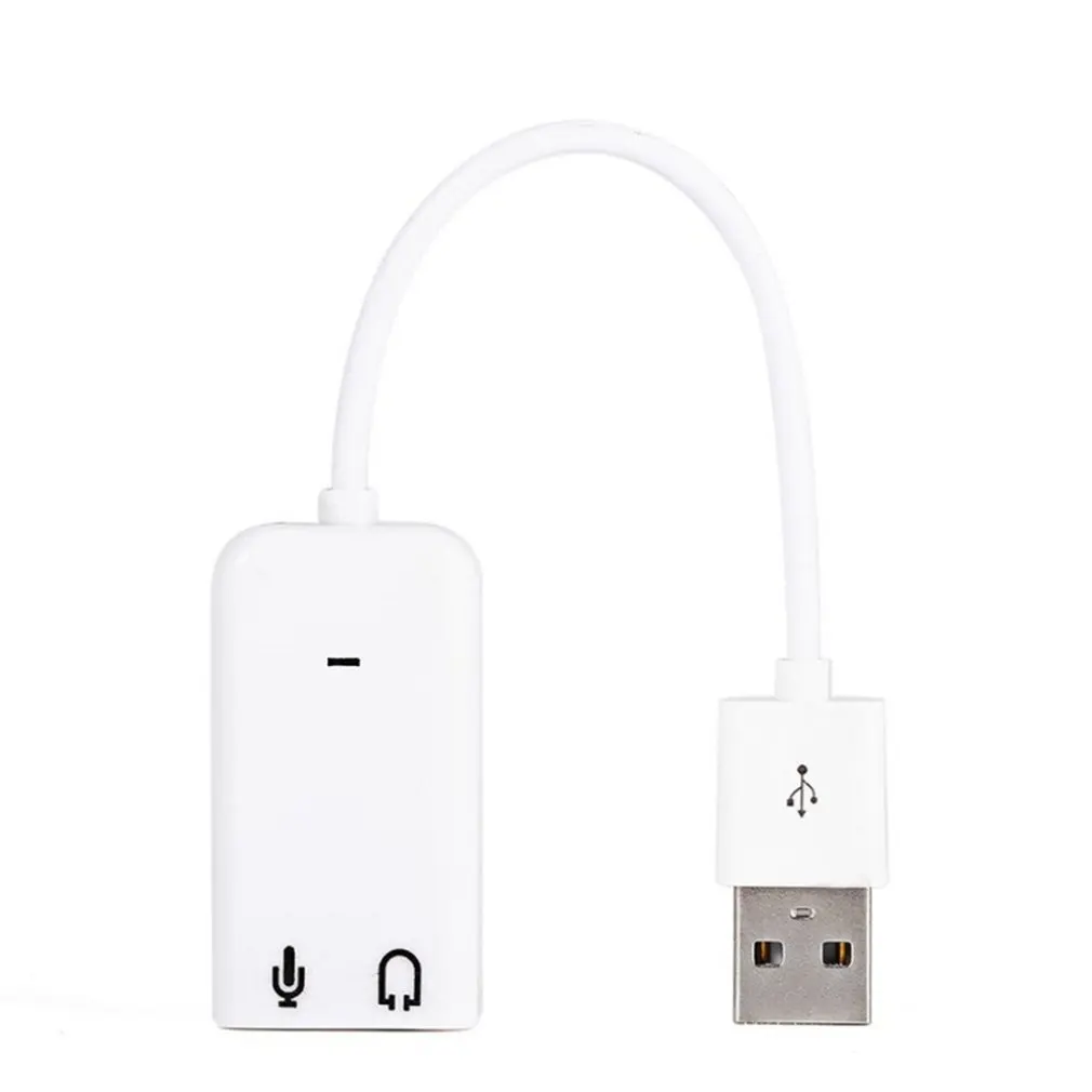 

Usb Cable Line Flat Fruit 7.1 Sound Card Karaoke Voice Mixing Free Drive Desktop Computer Notebook External Sound Card