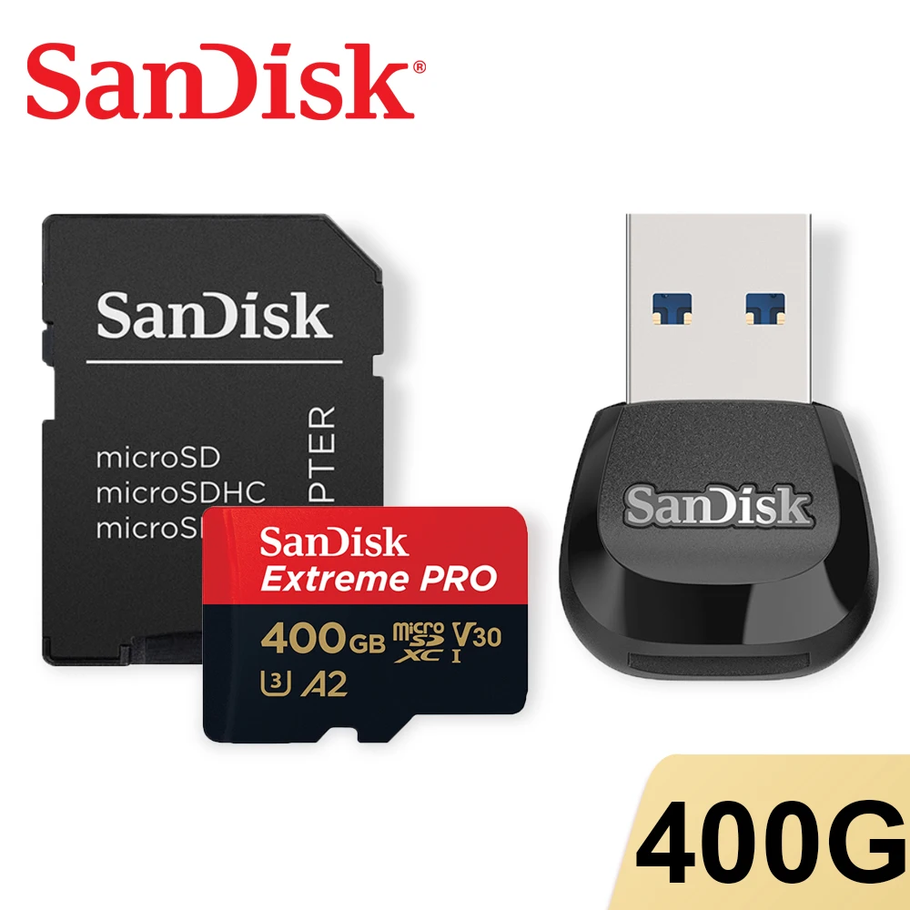 SanDisk Extreme Pro SDXC UHS-I Micro SD Flash Card MobileMate USB 3.0 microSD Card Reader Memory Card V30 A2 4K for Camera Drone 4gb sd card Memory Cards