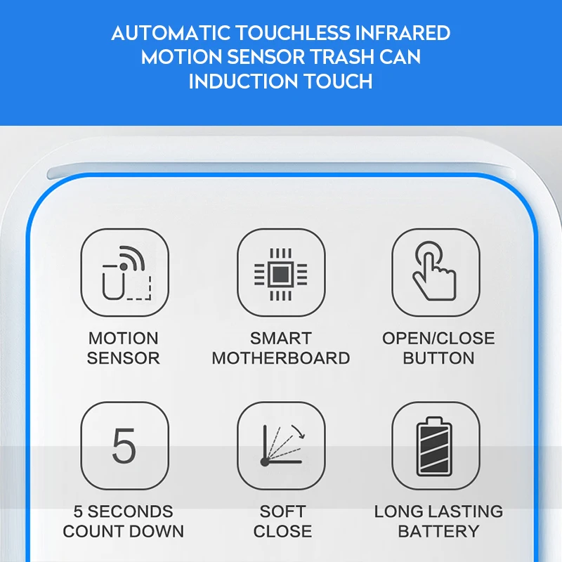 12л умный мусорный бак нулевое мусорное ведро автоматическое мусорное ведро Смарт кухня мусорное ведро Бесконтактный мусорное ведро