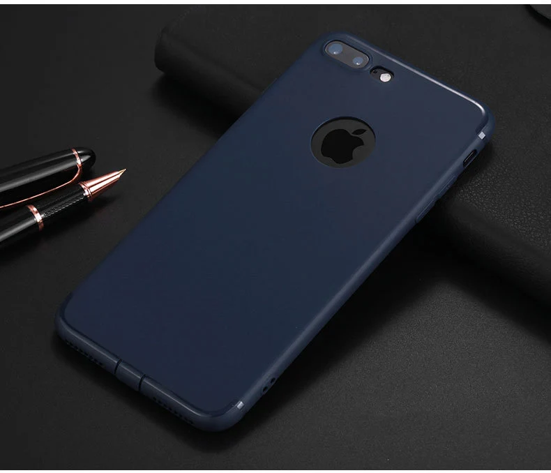500 шт, карамельный цвет, сплошной противоударный мягкий чехол из ТПУ для iPhone 11 Pro Max XS XR X 8 7 6 6S Plus, гибкий матовый чехол